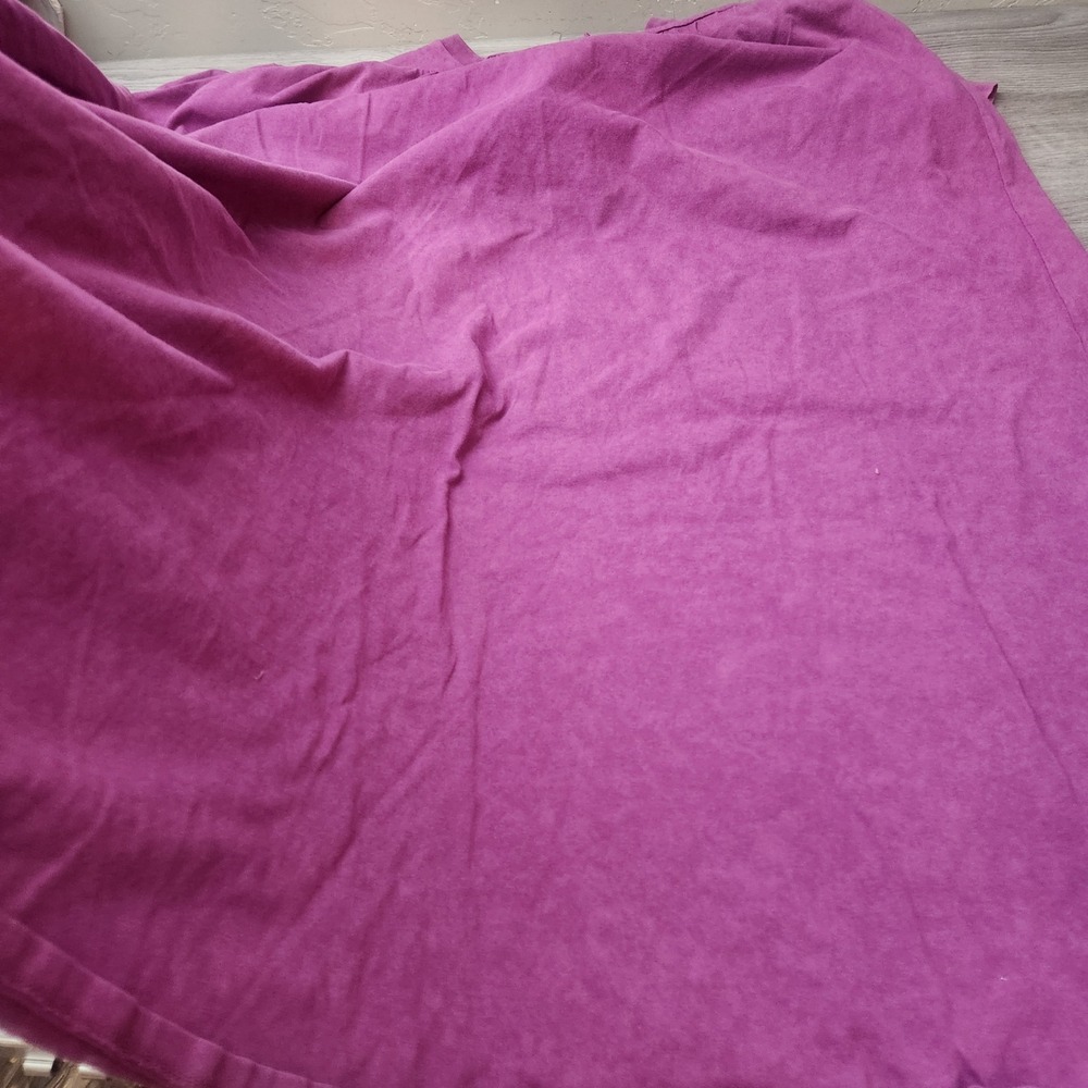ASOS Curve Purple Maxi T Shirt Dress Size 18 Acid Wash Smock Tie Back Detail - Picture 12 of 13